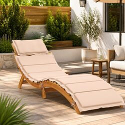 Specifications of a High-Quality Sun Lounger with Cushion