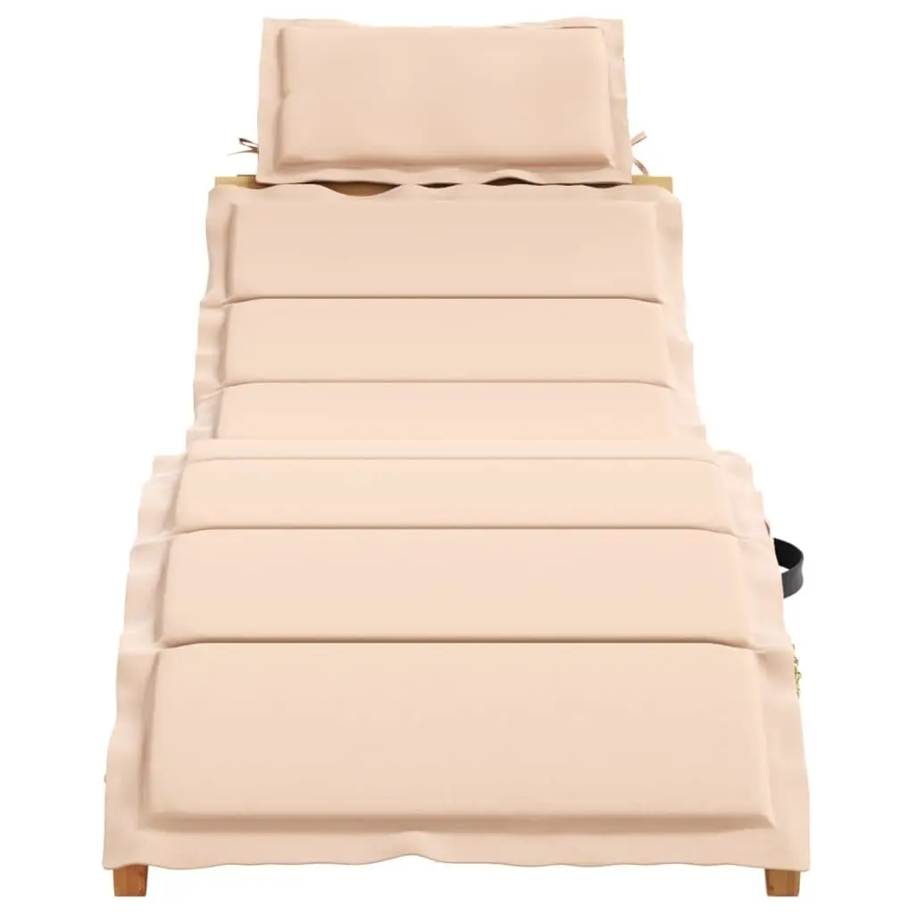 Sun Lounger Outdoor Lounge Chair Garden Patio Poolside with Cushion