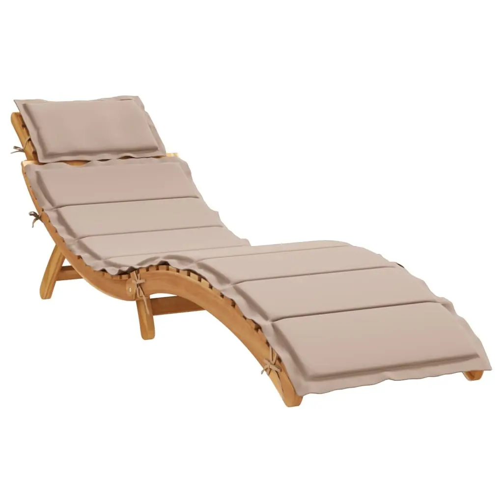 Sun Lounger Outdoor Lounge Chair Garden Patio Deck Recliner with Cushion