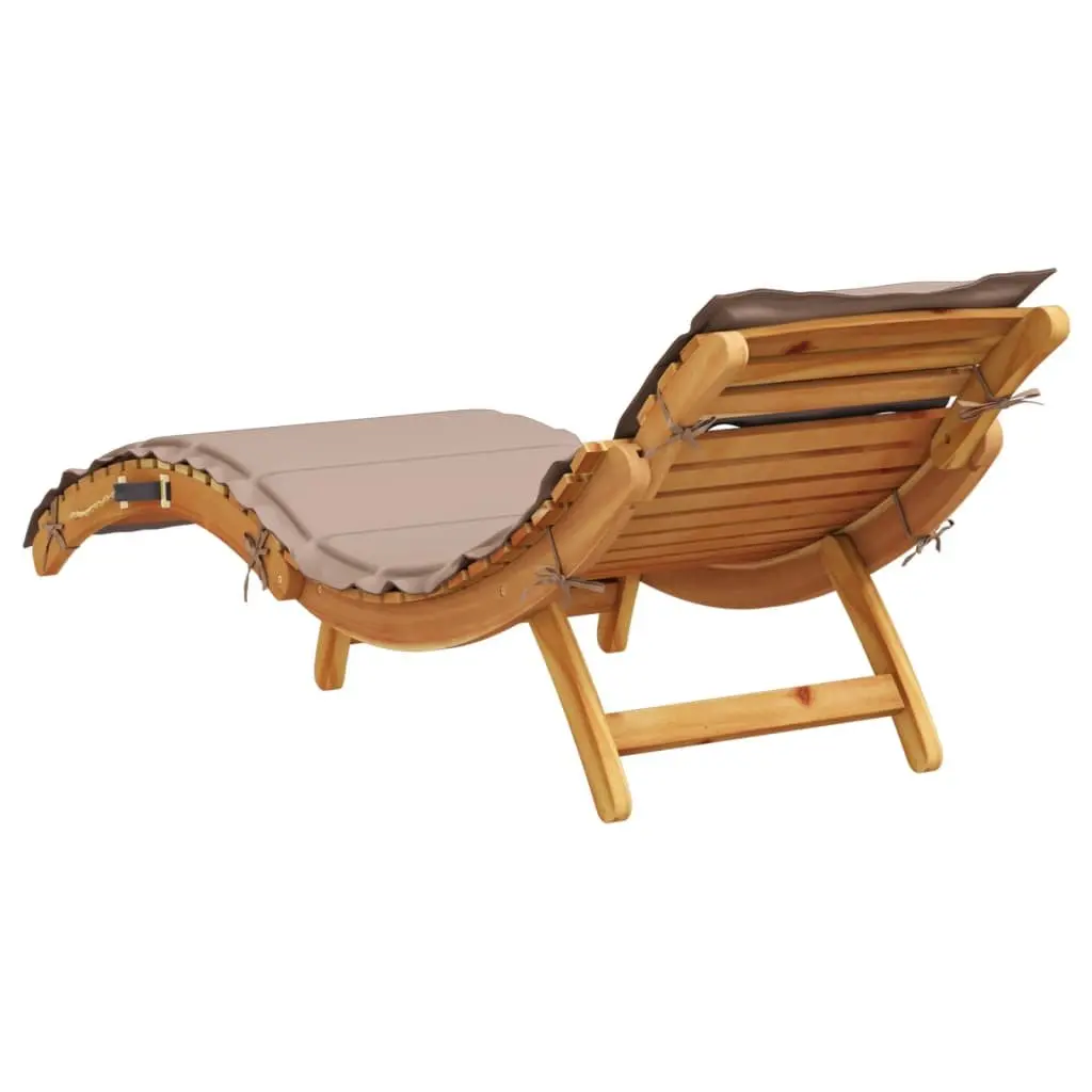 Sun Lounger Outdoor Lounge Chair Garden Patio Deck Recliner with Cushion