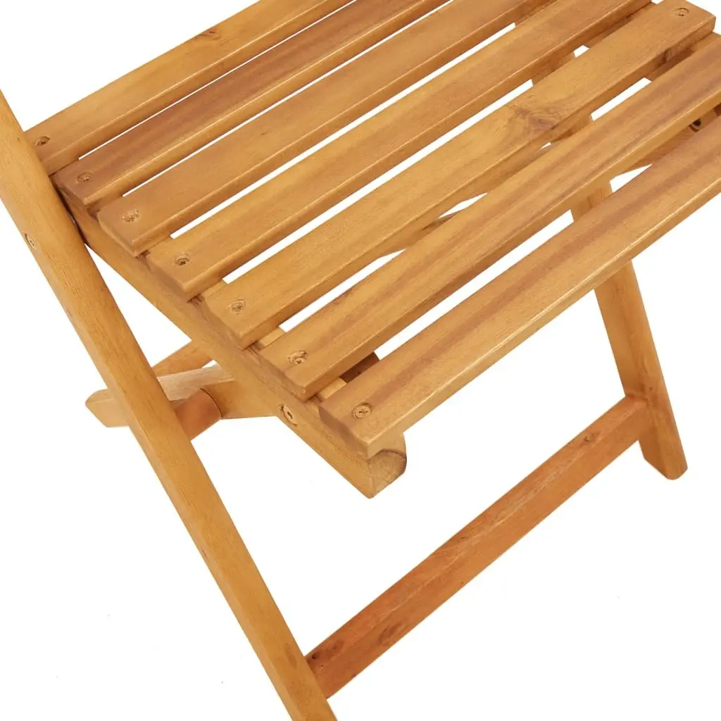 Outdoor Bistro Chairs Set of 2 Beige Folding Garden Patio Seating Rope Backrest
