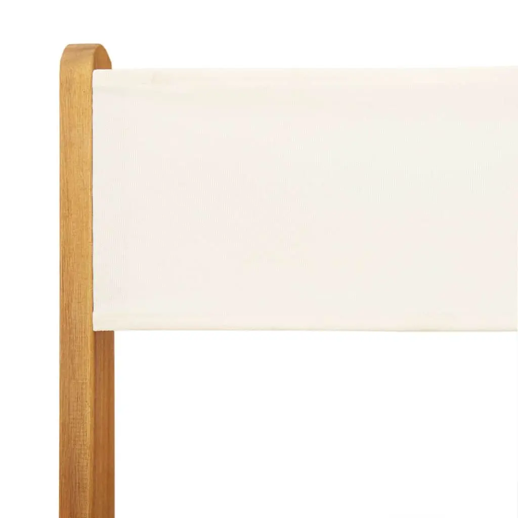 Bistro Chairs Outdoor Garden Patio 2 Piece White Foldable Backrest