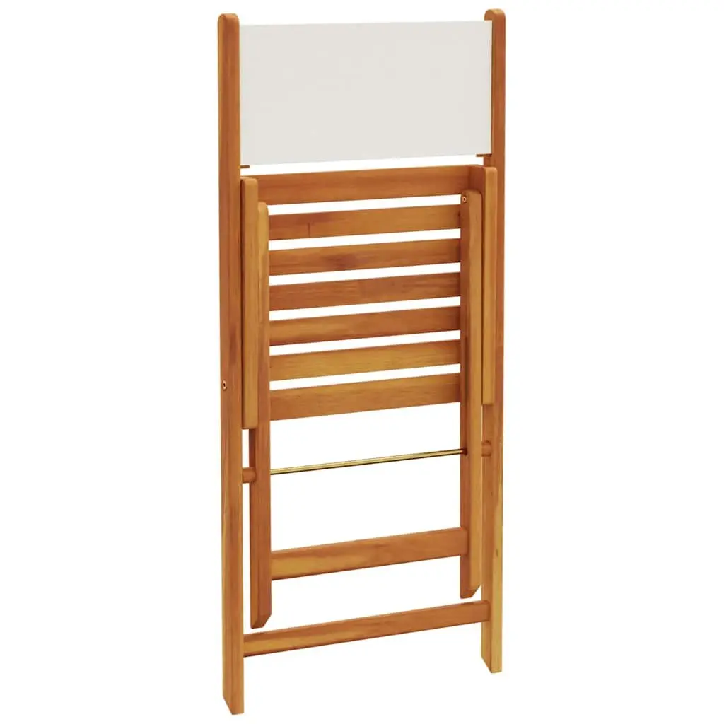 Bistro Chairs Outdoor Garden Patio 2 Piece White Foldable Backrest