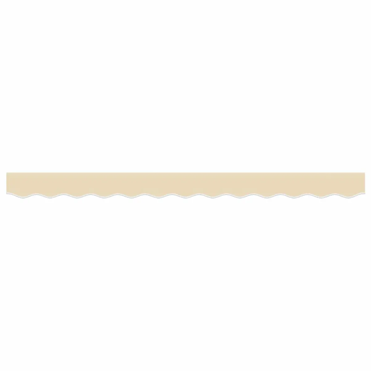 Replacement Awning Valance Fabric Cream Stripe 3m Water UV Resistant Garden