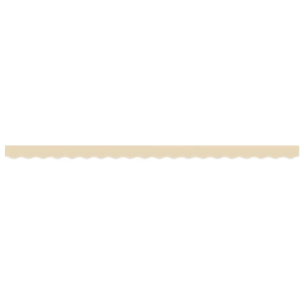 Replacement Awning Valance Fabric Cream Stripe 4m Water UV Resistant Garden