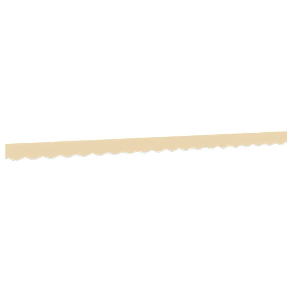 Replacement Awning Valance Fabric Cream Stripe 4.5m Water UV Resistant Garden