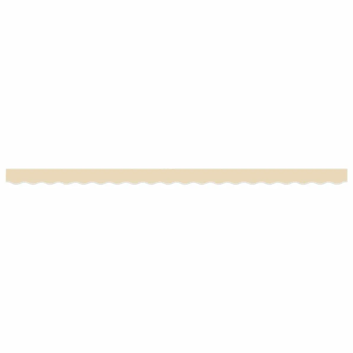 Replacement Awning Valance Fabric Cream Stripe 4.5m Water UV Resistant Garden