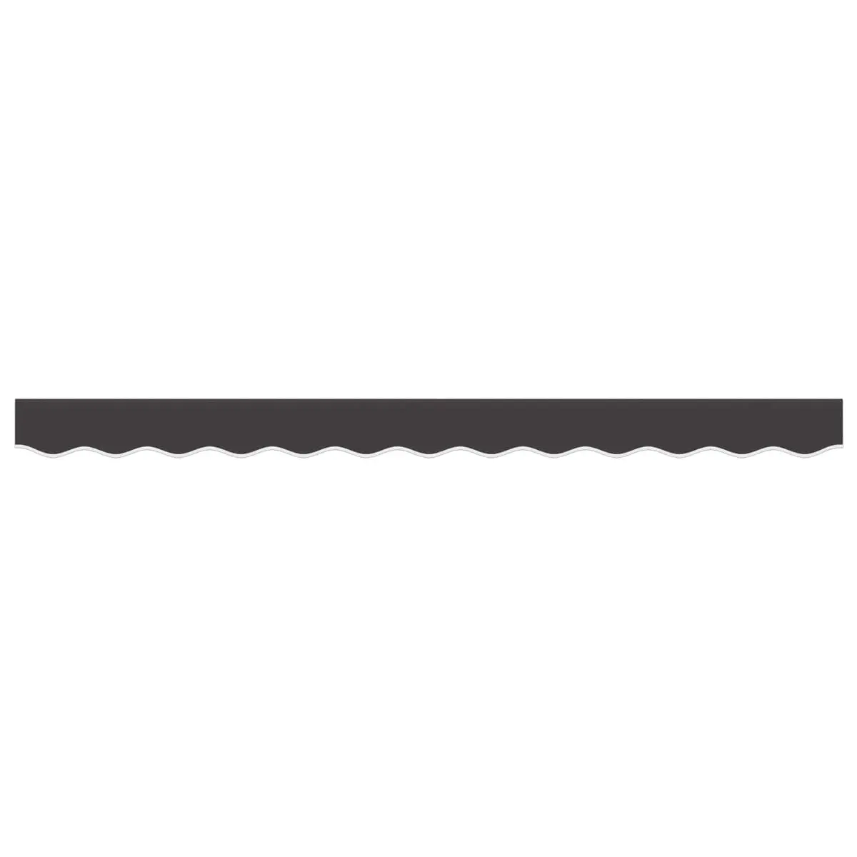 3m Replacement Awning Valance Fabric, Anthracite Stripe