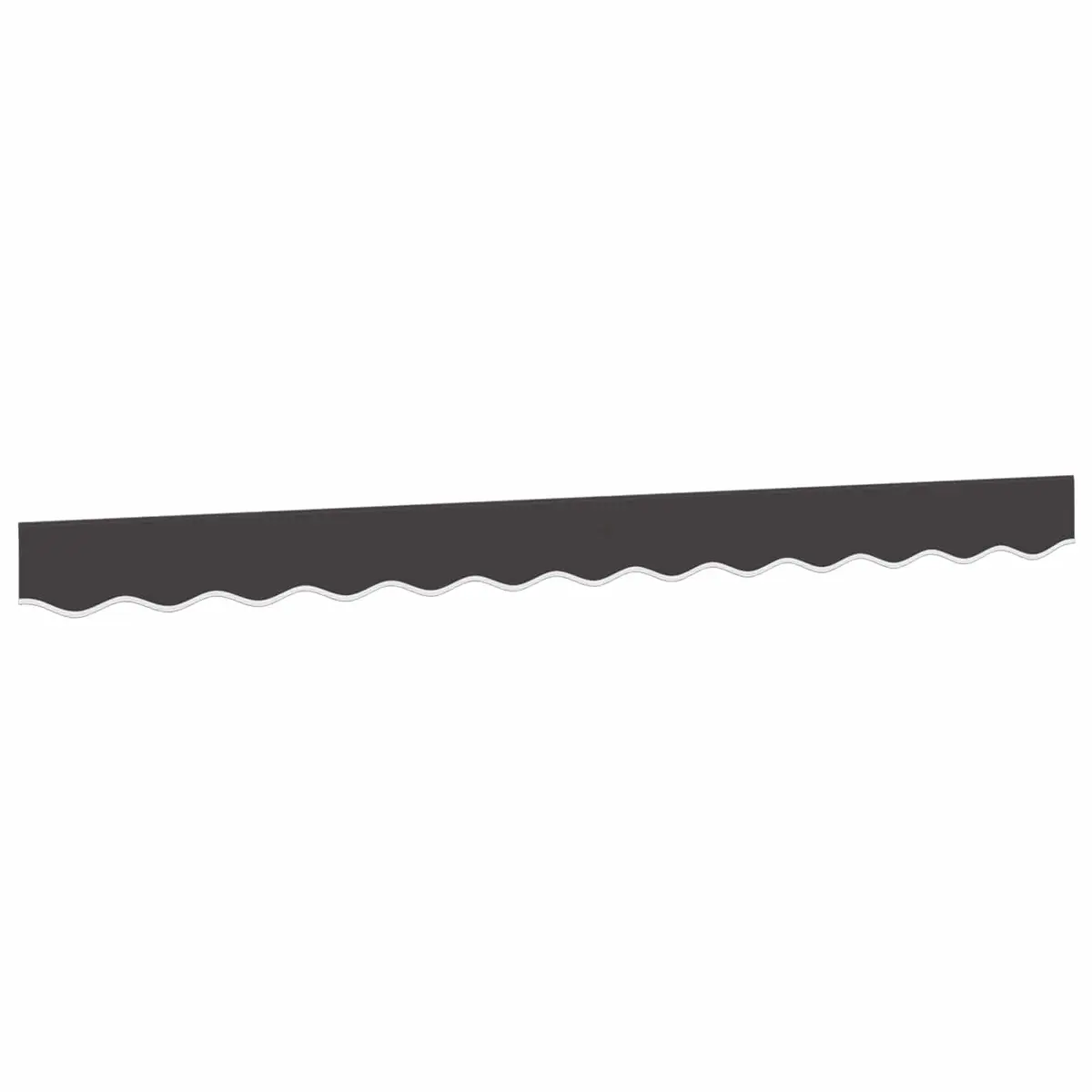 Replacement Awning Valance Fabric Anthracite Stripe 3.5m Garden Window Door