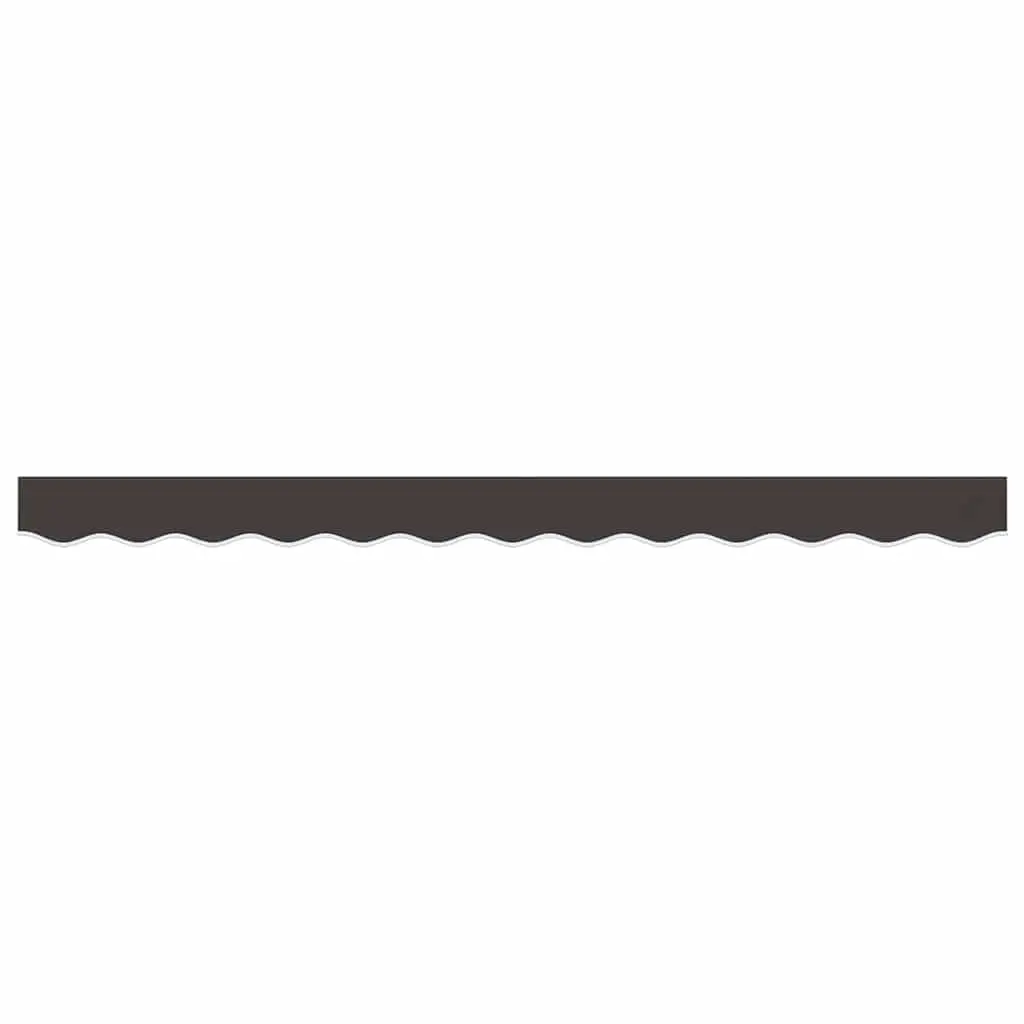 Replacement Awning Valance Fabric Anthracite Stripe 3.5m Garden Window Door