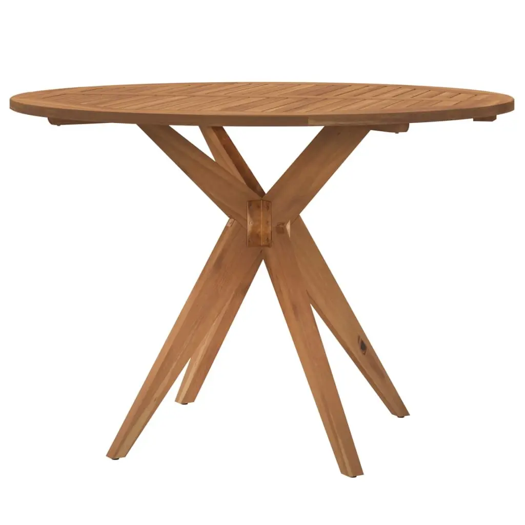 Round Solid Wood Garden Table