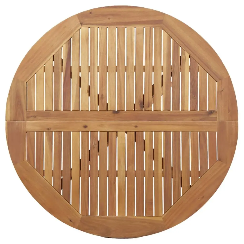 Round Solid Wood Garden Table
