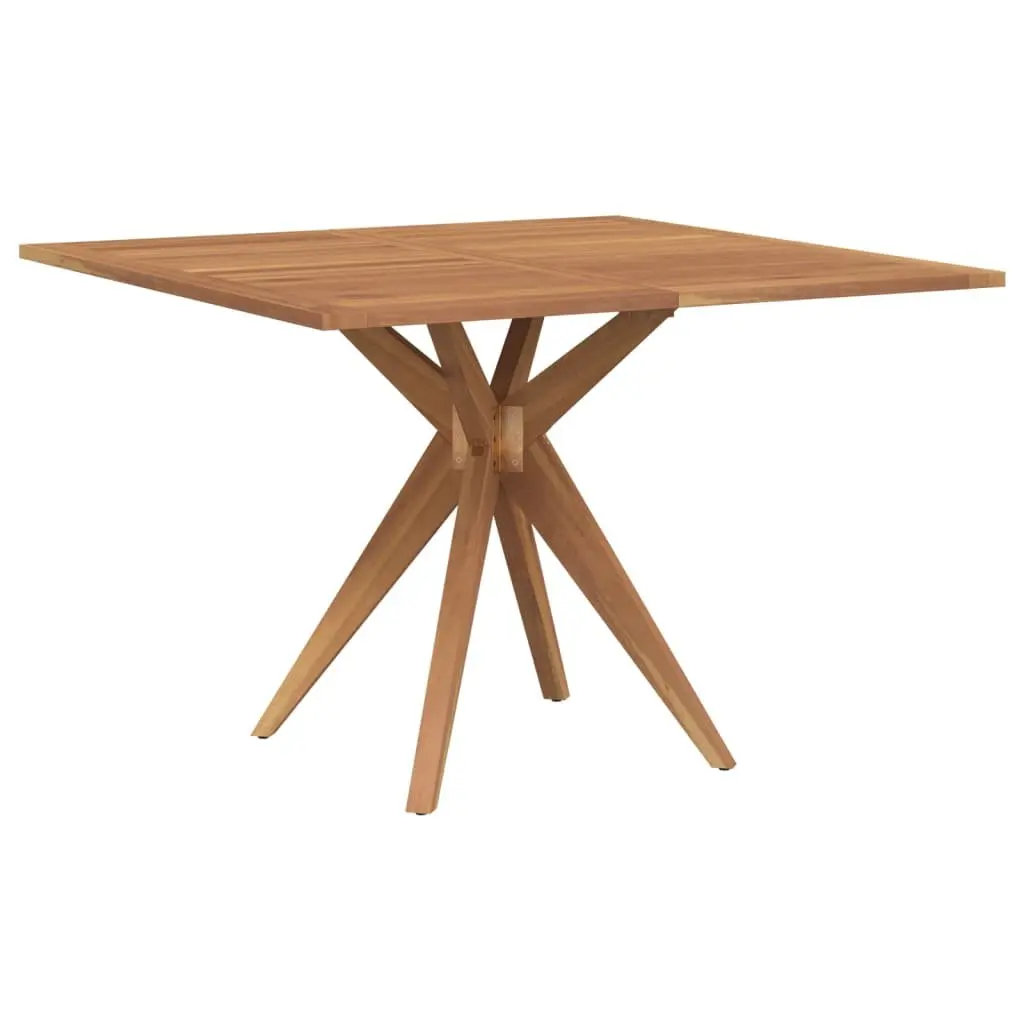 Solid Wood Garden Table 110x110x75cm Square Outdoor Patio Furniture Brown