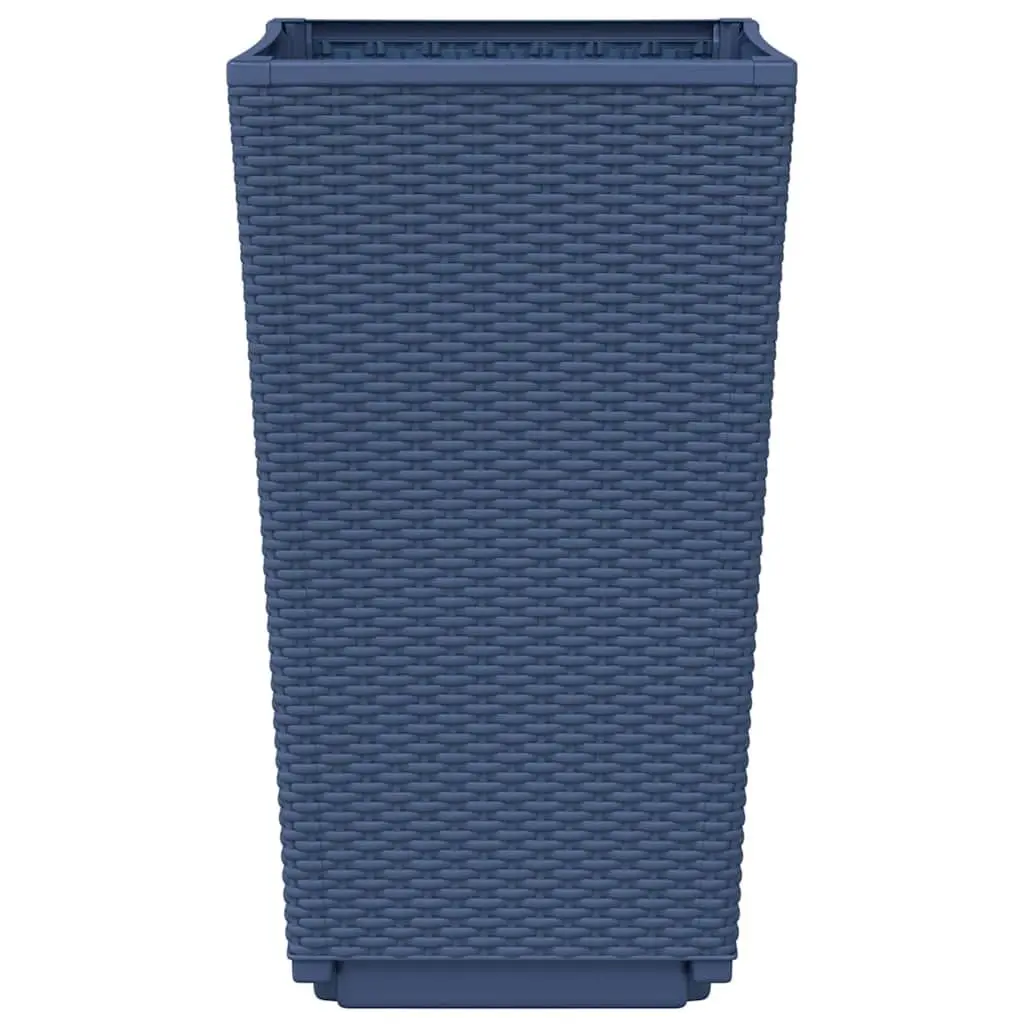 Garden Planters 32.5x57cm Rattan Look Set of 2