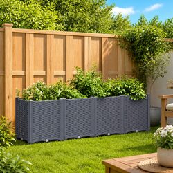 Modular Grey Garden Planter 160x40x53cm