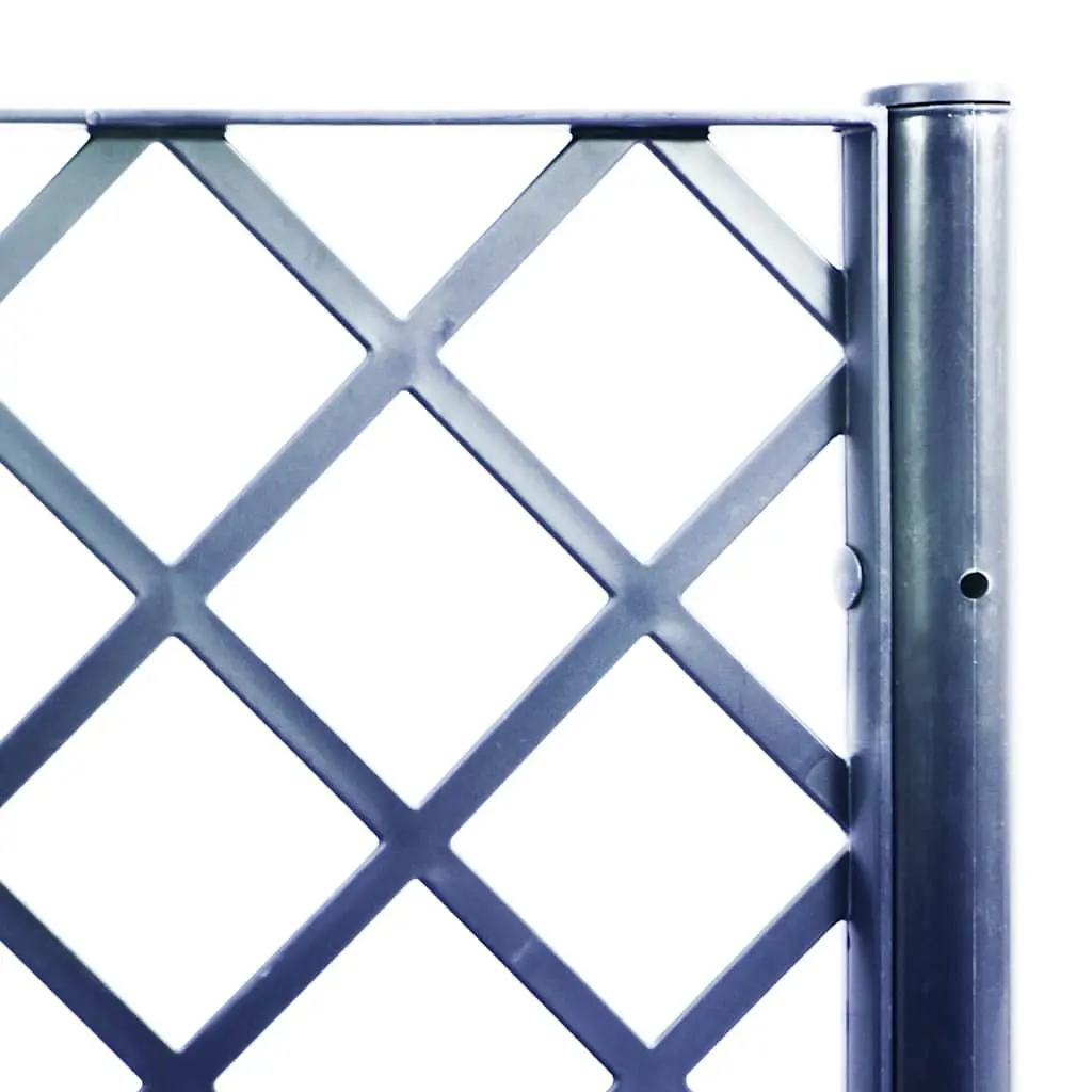 Garden Planter with Trellis Support Grey Outdoor Patio Climbing Plants Flowers