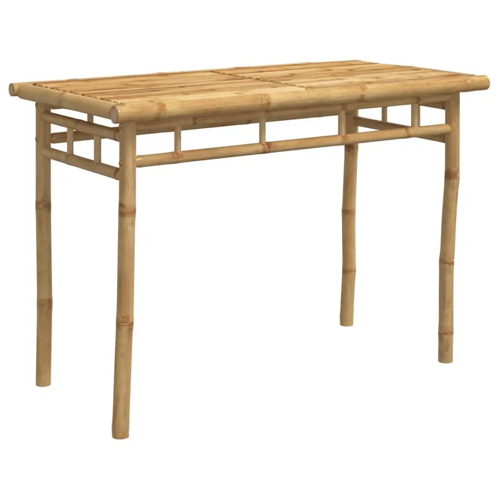 Outdoor Dining Table 110x55x75cm Garden Furniture Brown Patio Bamboo Desk
