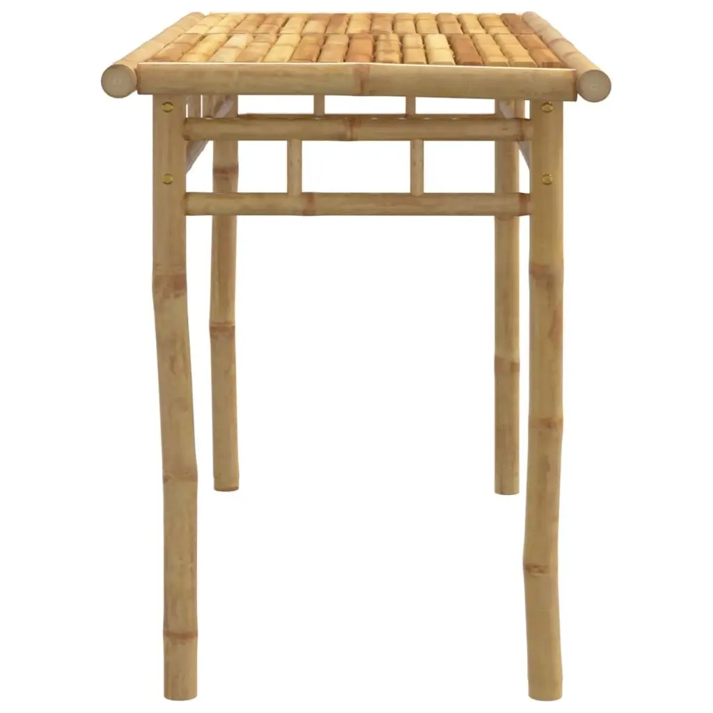 Outdoor Dining Table 110x55x75cm Garden Furniture Brown Patio Bamboo Desk