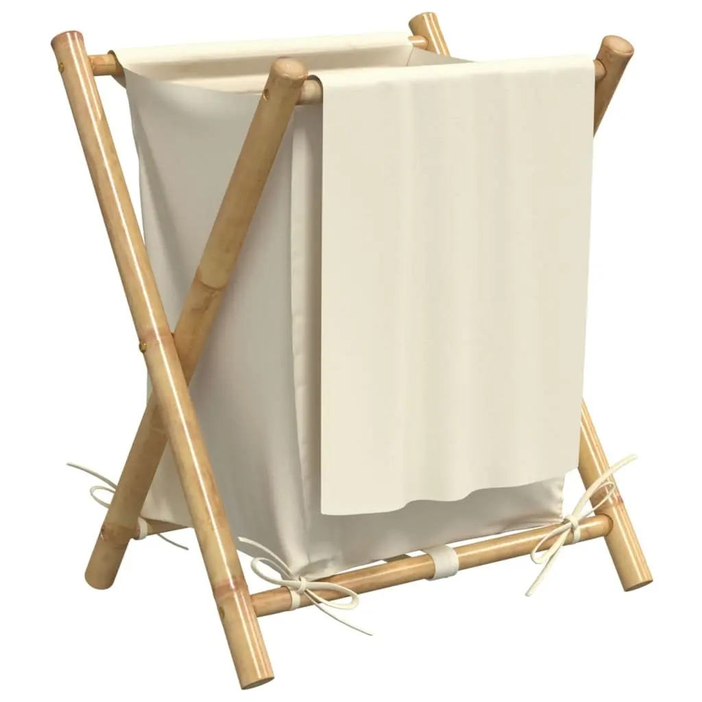 Laundry Basket Bamboo Foldable Storage Hamper Household Organizer Compact Design
