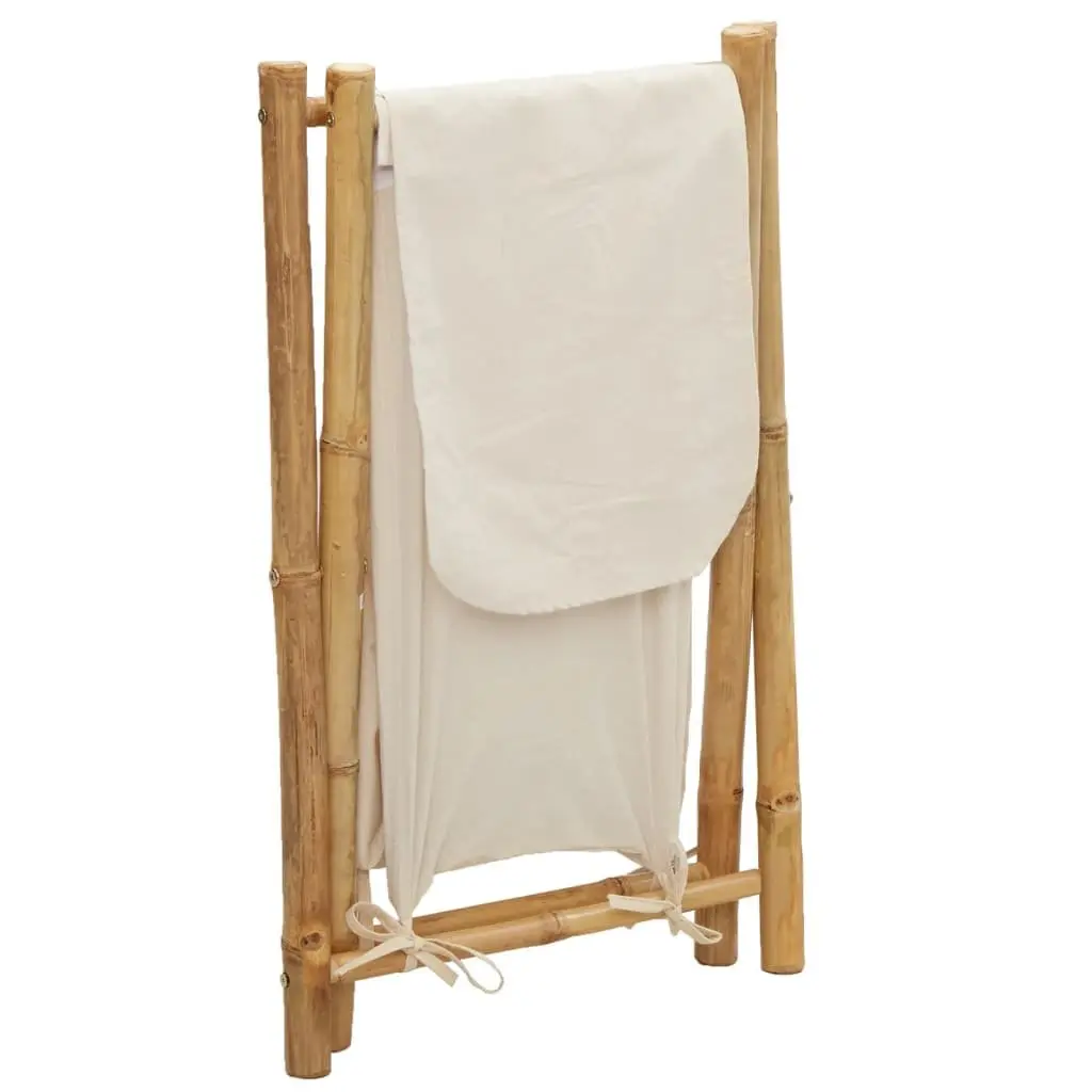 Laundry Basket Bamboo Foldable Storage Hamper Household Organizer Compact Design