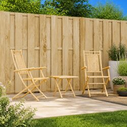 Specifications of Bamboo Folding Garden Chairs (2 pcs)