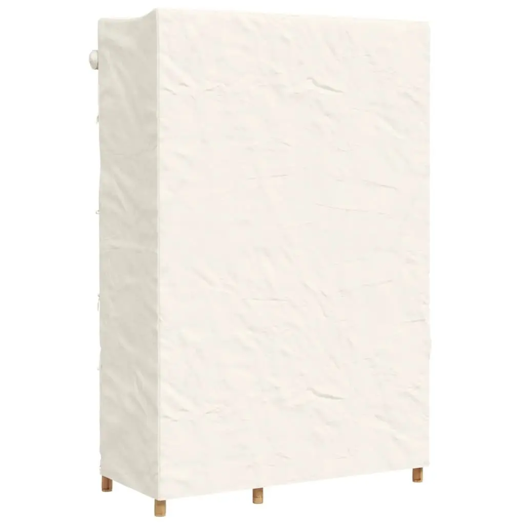 Bamboo Wardrobe Cupboard for Clothes Storage 110x45x170cm