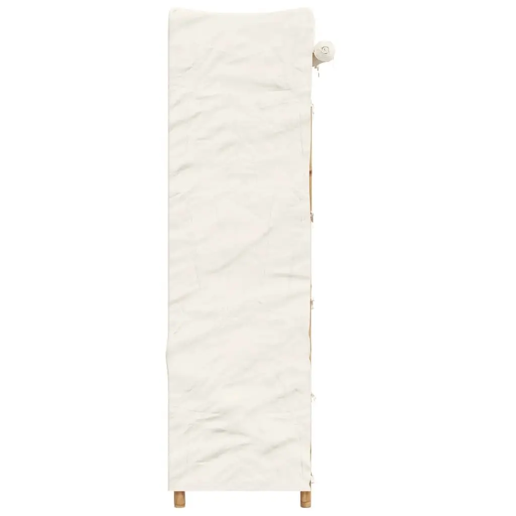 Bamboo Wardrobe Cupboard for Clothes Storage 110x45x170cm