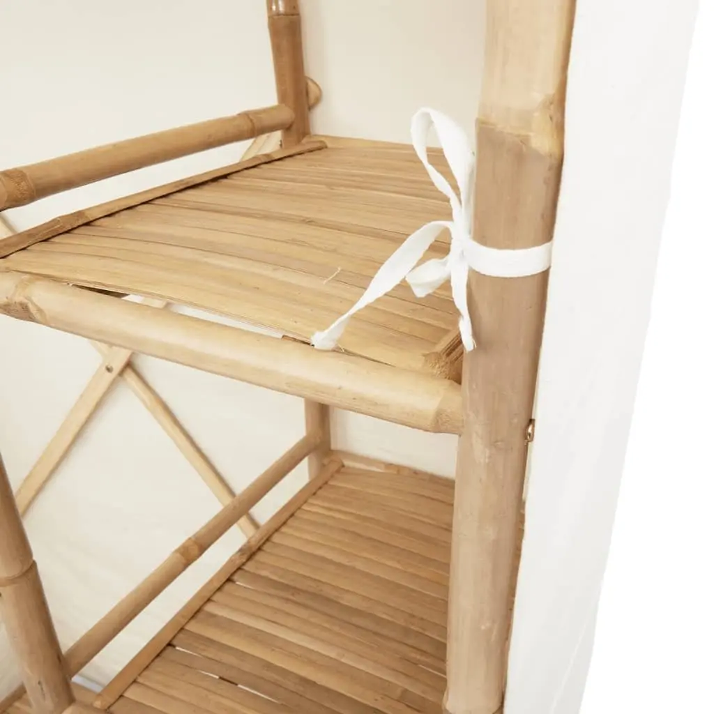 Bamboo Wardrobe Cupboard for Clothes Storage 110x45x170cm