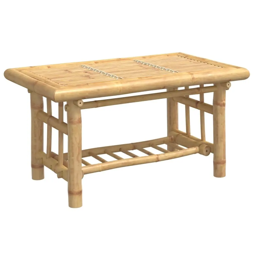 Bamboo Coffee Table for Living Room 70x45x36 cm Brown Accent Side Table