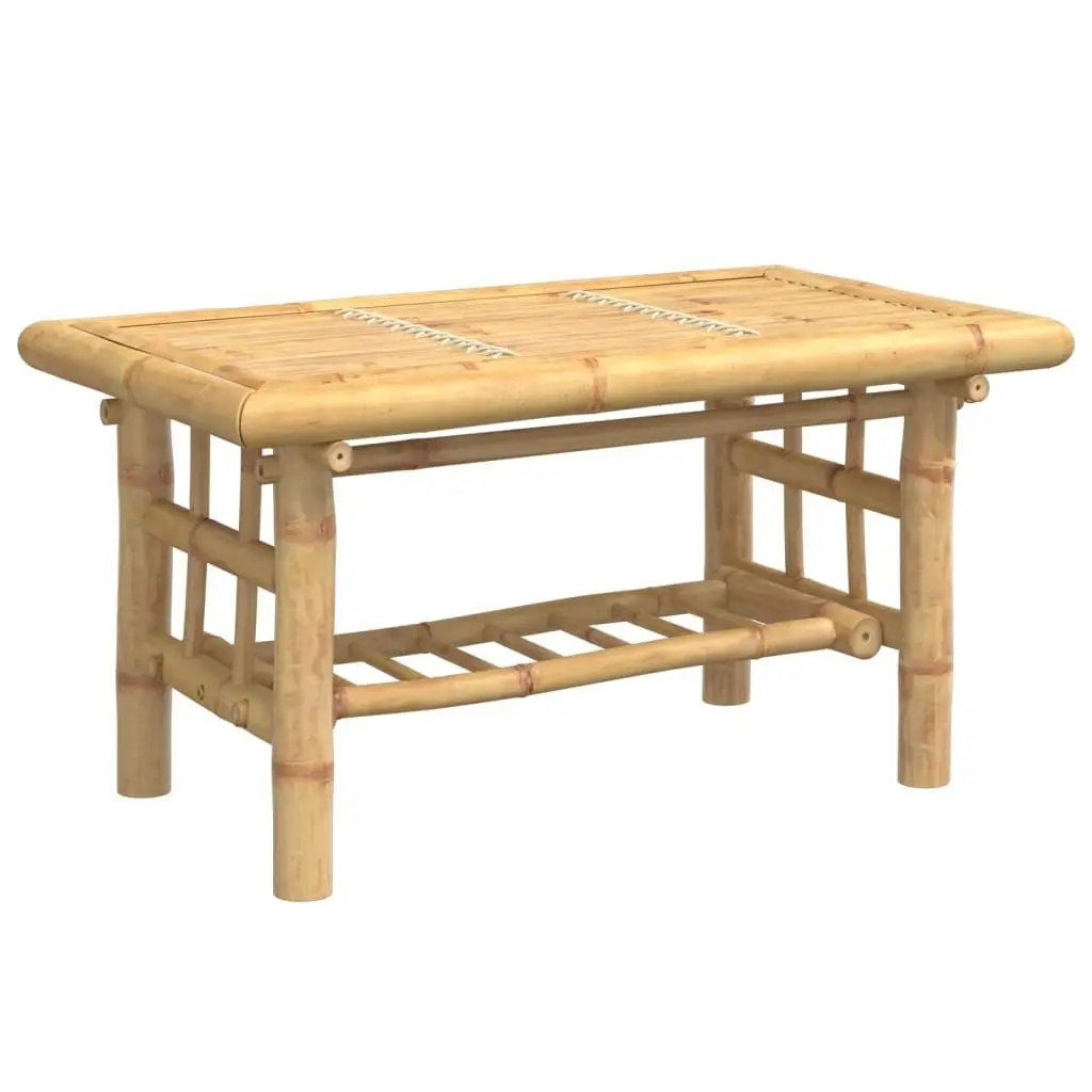 Bamboo Coffee Table for Living Room 70x45x36 cm Brown Accent Side Table