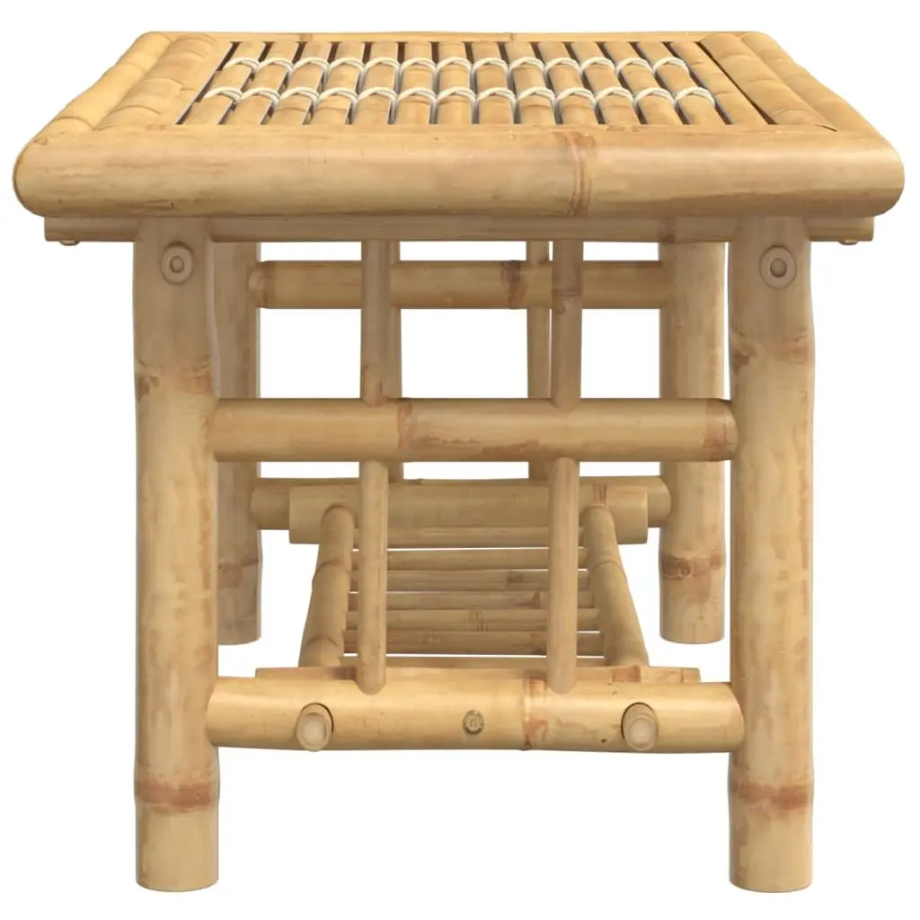 Bamboo Coffee Table for Living Room 70x45x36 cm Brown Accent Side Table