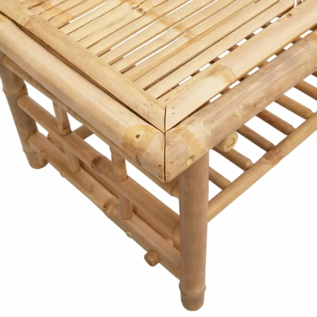 Bamboo Coffee Table 110x55x45 cm Brown Living Room Sofa Side Table with Storage