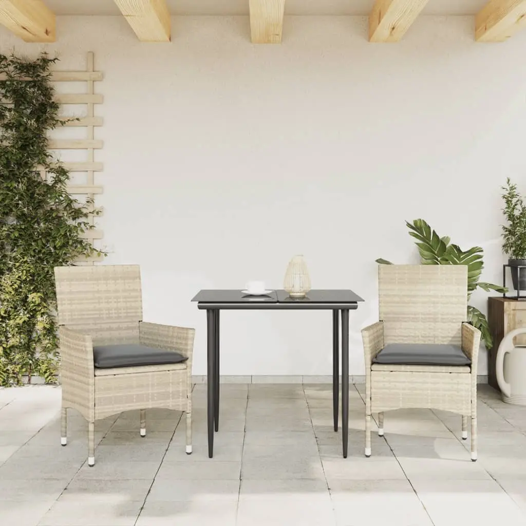 Outdoor Garden Chairs for Patio Grey 2 Piece