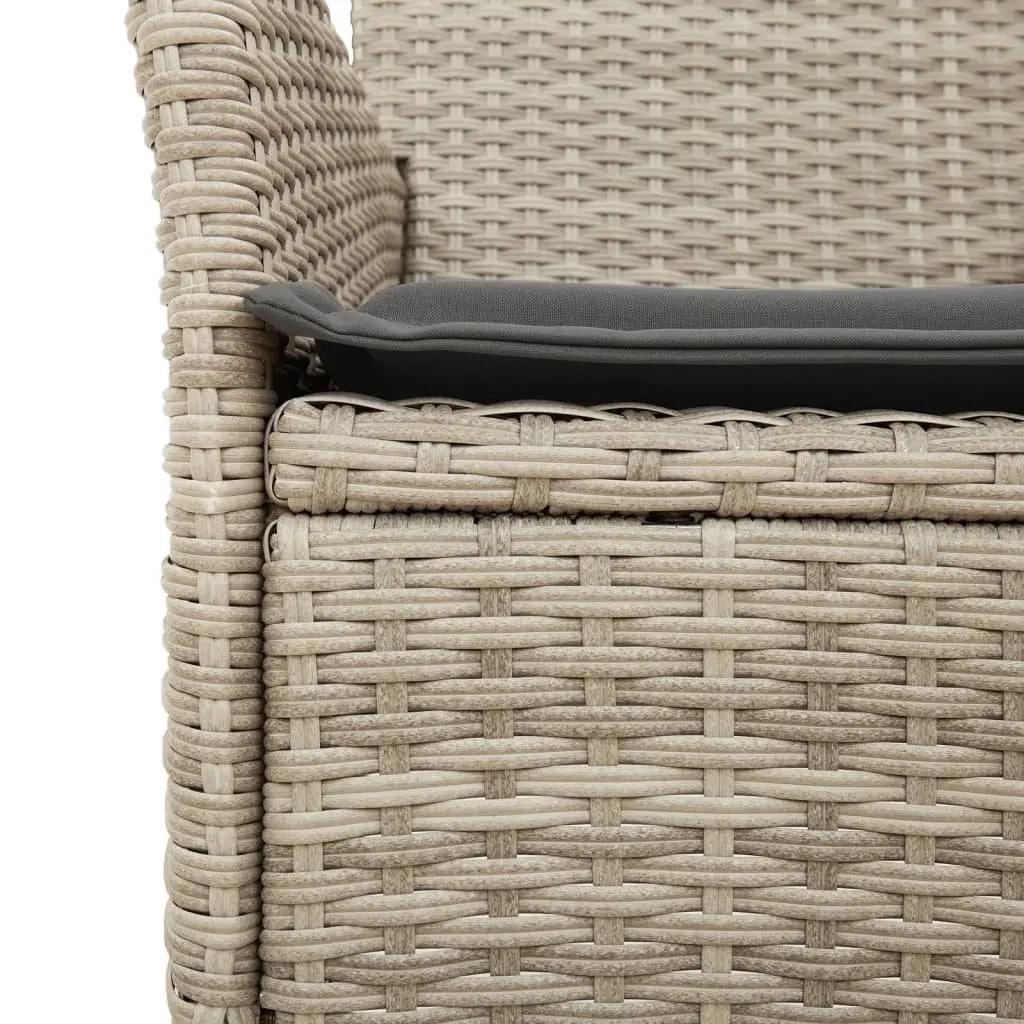 Outdoor Garden Chairs for Patio Grey 2 Piece