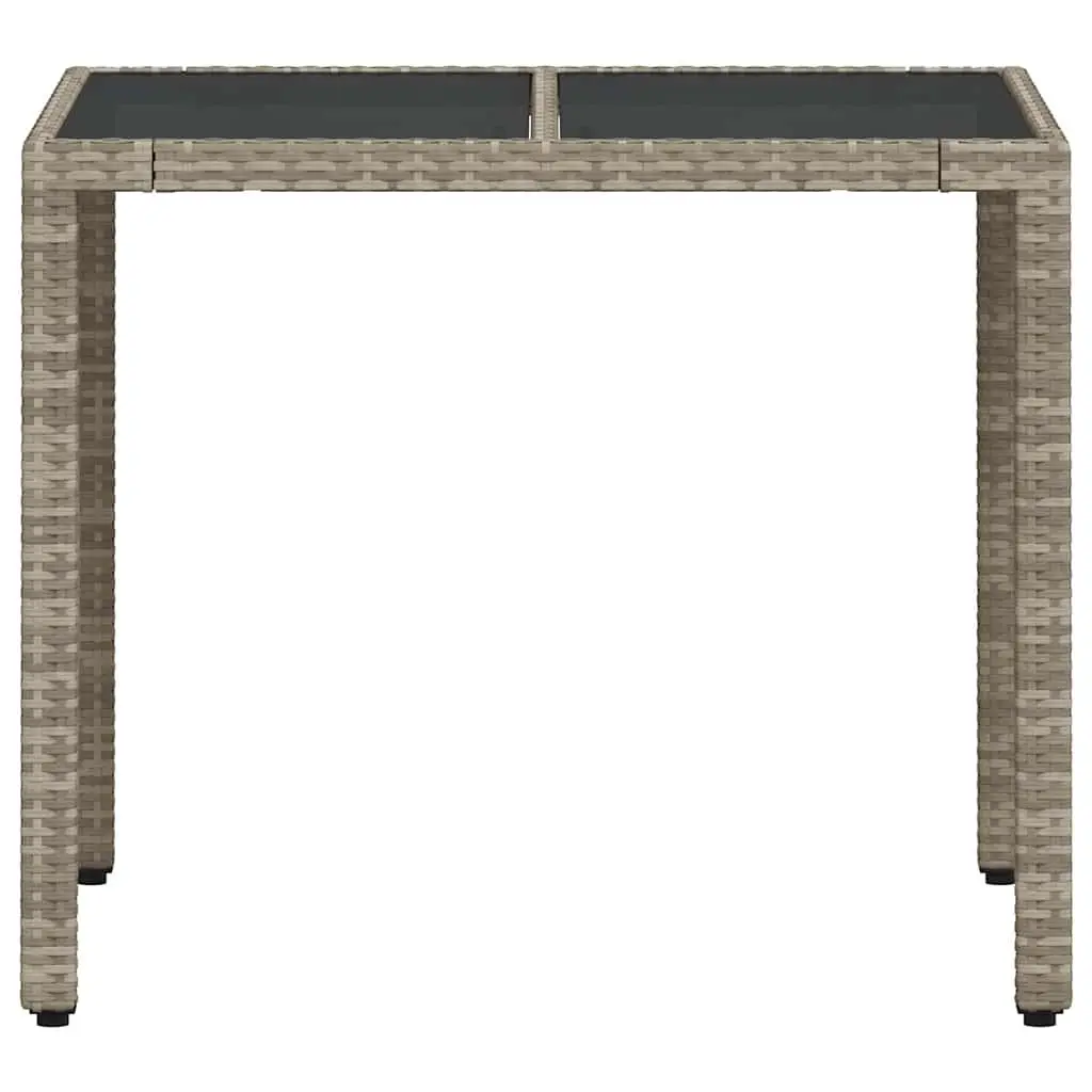 Garden Table Outdoor Use Grey 90x90x75 cm