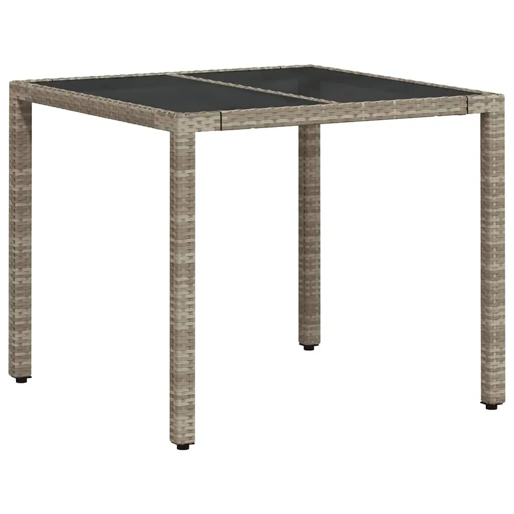 Garden Table Outdoor Use Grey 90x90x75 cm