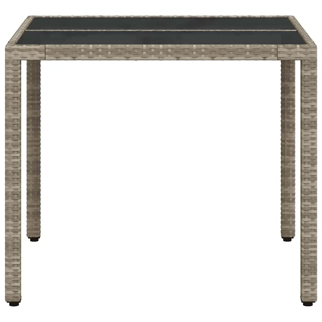 Garden Table Outdoor Use Grey 90x90x75 cm