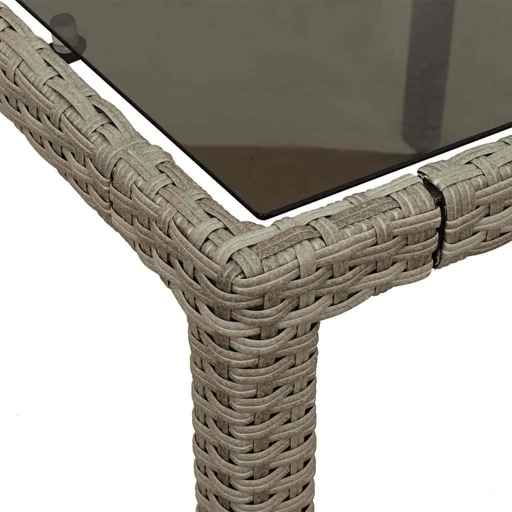 Garden Table Outdoor Use Grey 90x90x75 cm