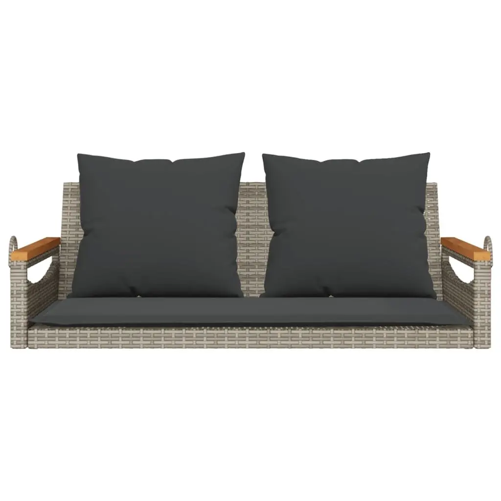 Swing Bench Outdoor Garden Seating Grey 109 x 62 x 40 cm