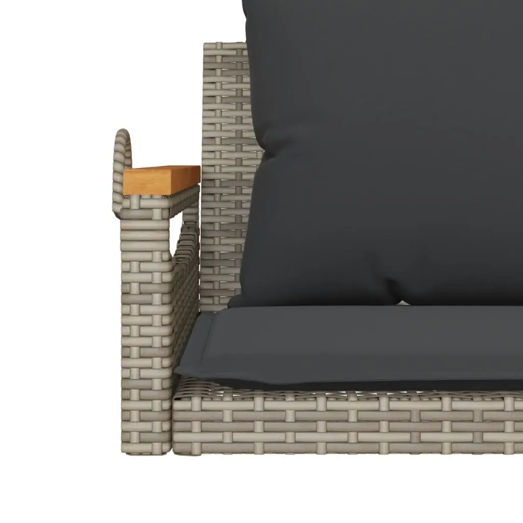 Swing Bench Outdoor Garden Seating Grey 109 x 62 x 40 cm