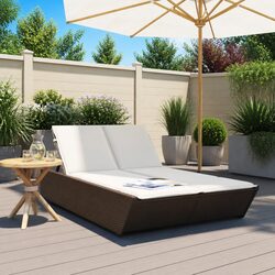 Double Sun Lounger with Cushions: Specifications and Features