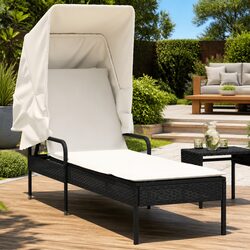 Sun Lounger Specifications: Canopy, Backrest, and Cushion Details