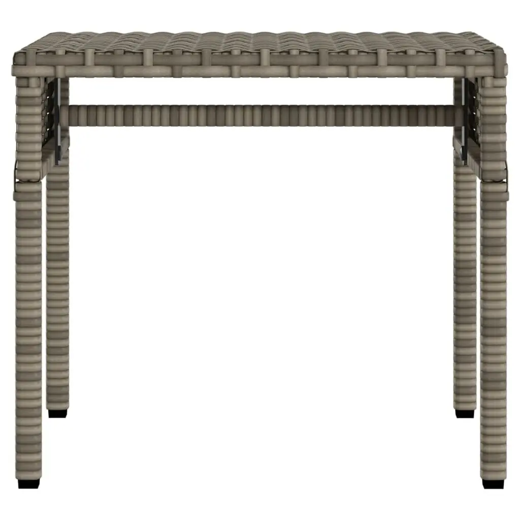 Grey Sun Lounger with Retractable Canopy and Tea Table