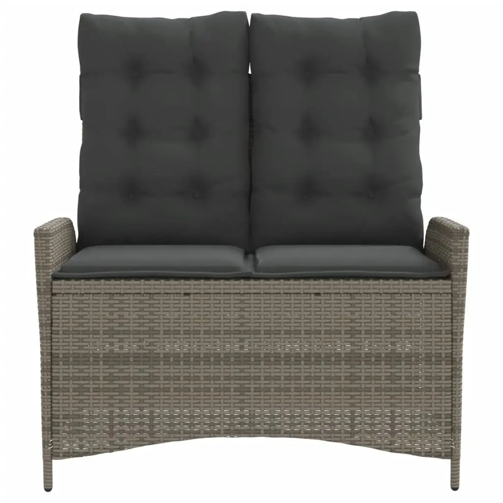 Reclining Garden Bench with Cushions