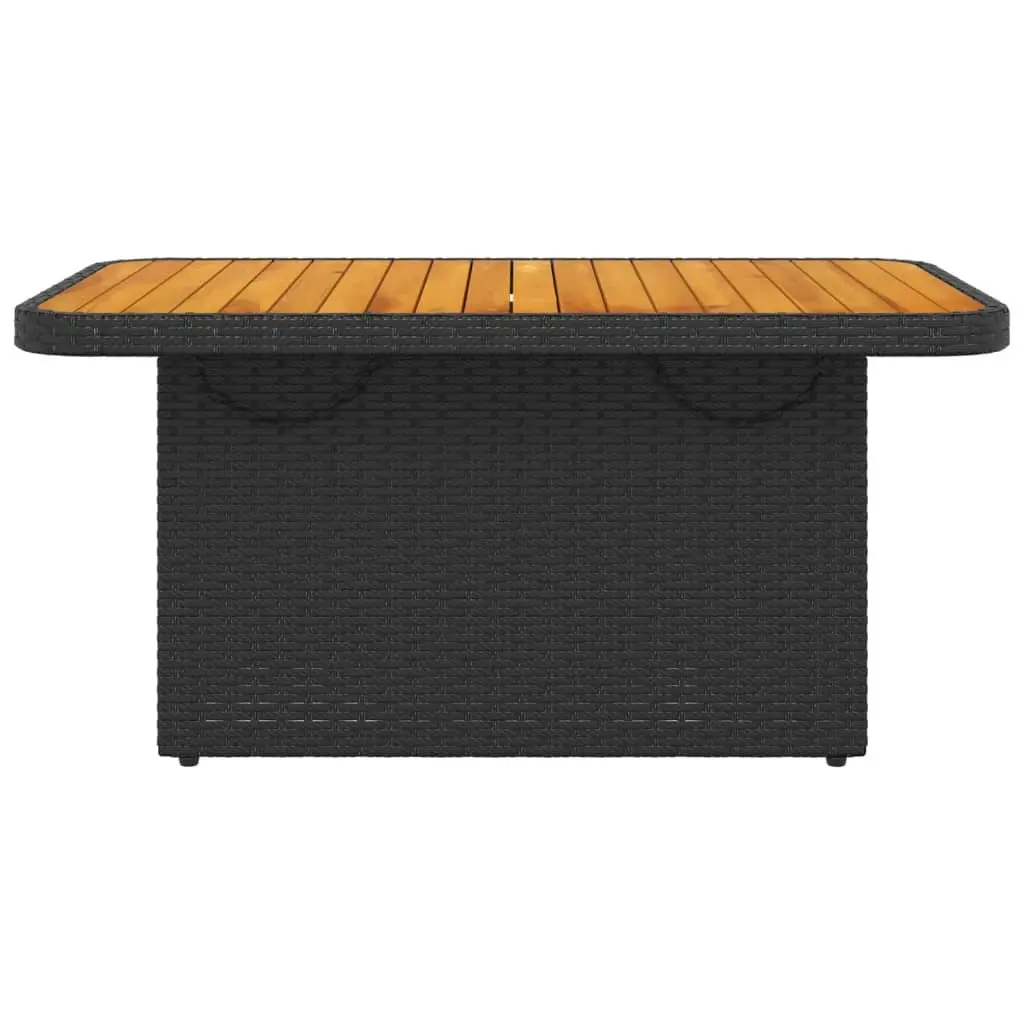 Garden Table 90x55x71cm Black Outdoor Furniture Patio Coffee Dining Table