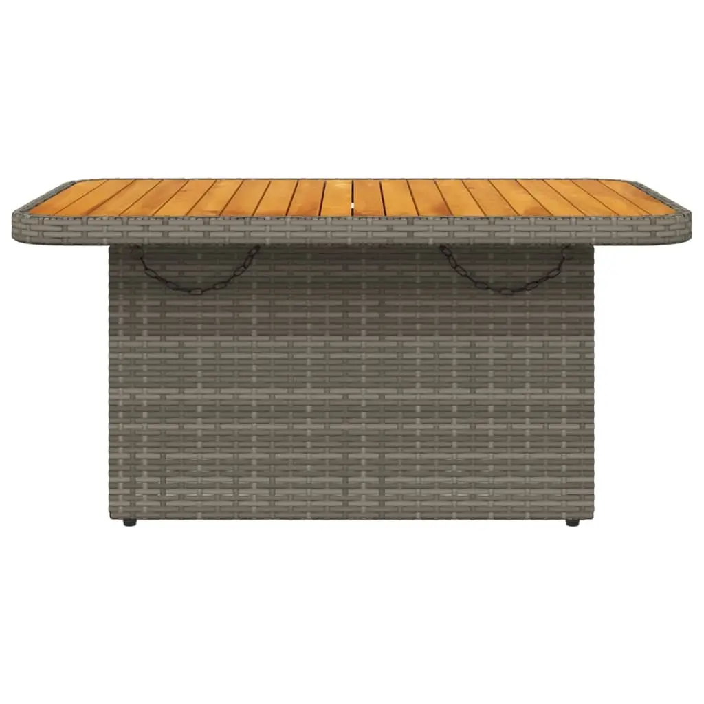 Garden Table 90x55x71 cm Outdoor Patio Furniture Coffee Dining Grey