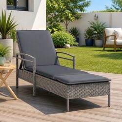 Sun Lounger Chair: Dimensions 63 x 200 x 81 cm