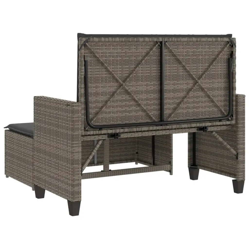 2-in-1 Garden Bench Loveseat Sofa Bed