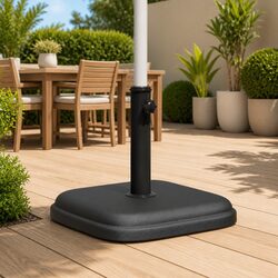 Square Parasol Base - 11 kg Concrete-Filled Stability