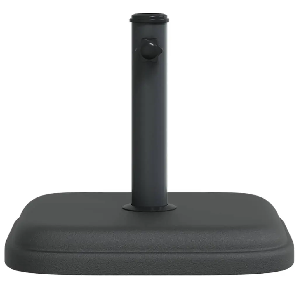 Square Parasol Base for Ø32/35/38 mm Poles 11 kg Concrete Filled Outdoor
